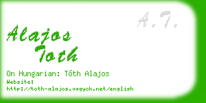 alajos toth business card